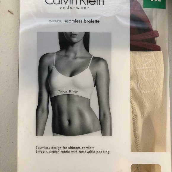 NEW!!! Calvin Klein 2-PC Seamless Bralette - Picture 2 of 5